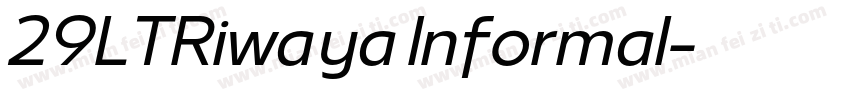 29LTRiwaya Informal字体转换